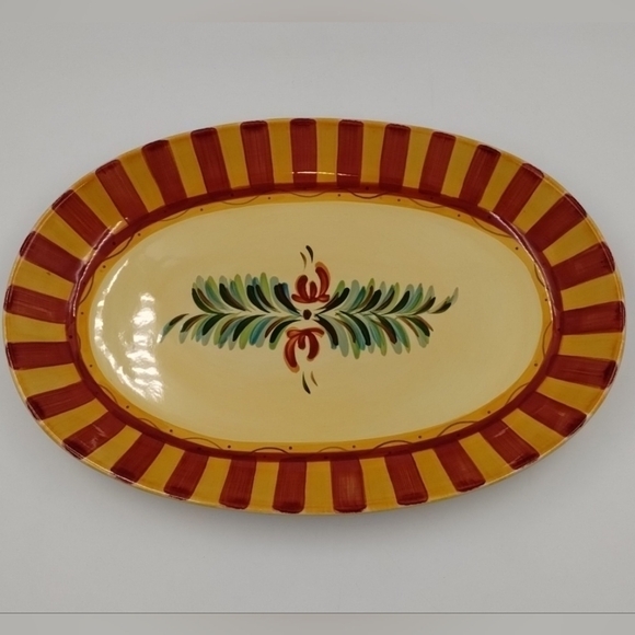 Gail Pittman Oval Serving Dish large Platter Siena SLAH Southern Living - Picture 1 of 11